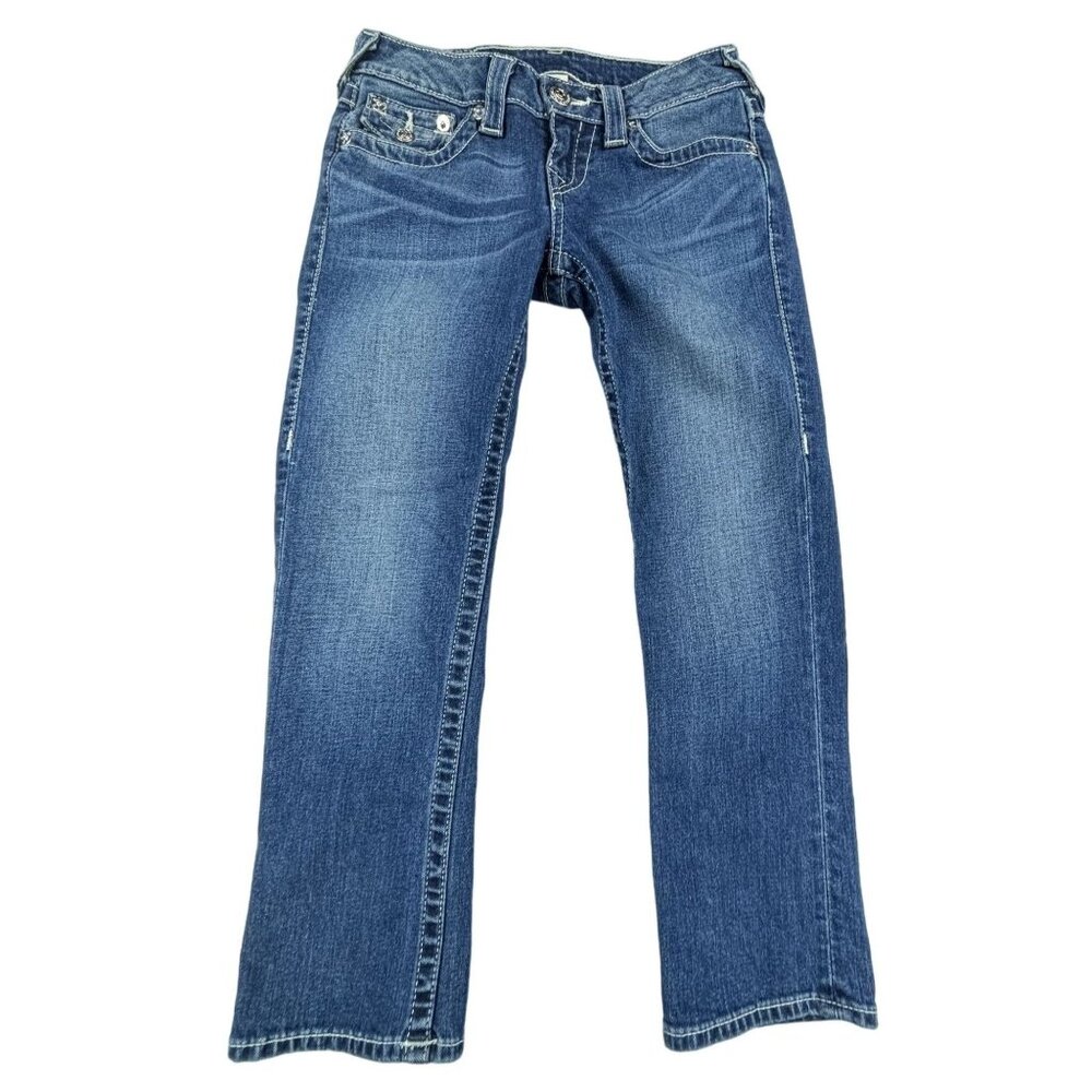 True Religion Women's Basic Rolled Capri Jeans Si… - image 1